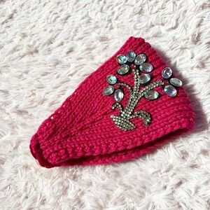 Winter Sequin Glam Retro Old Hollywood Cozy Ear Earmer Womens OS Maximalist